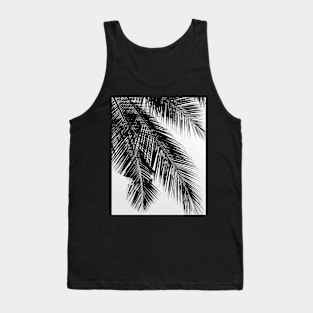 Palm leaves, Modern art, Wall art, Print, Minimalistic, Modern, Scandinavian print Tank Top